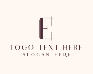 Letter E - Minimalist Architect Letter E logo design