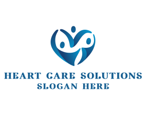 Family Support Heart logo design