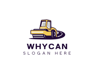 Steamroller - Construction Builder Road Roller logo design