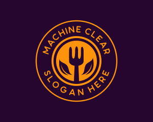 Chef - Organic Leaf Spoon Restaurant logo design