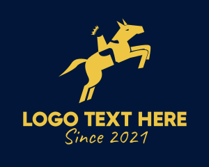 Man - Regal Horse Equestrian logo design