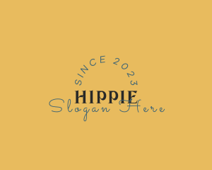 Retro Hippie Business logo design