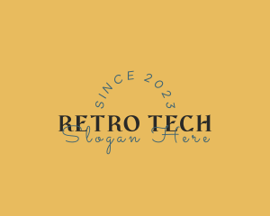 Retro Hippie Business logo design