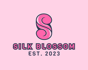 Pink Fashion Letter S logo design