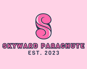 Pink Fashion Letter S logo design