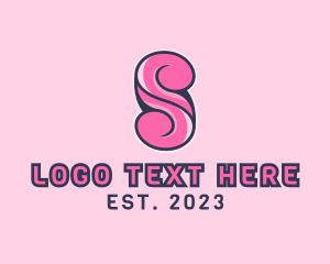 Tailor - Pink Fashion Letter S logo design