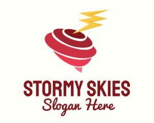 Weather - Tornado Lightning Weather logo design