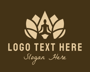 Yogi - Lotus Meditate Spa logo design