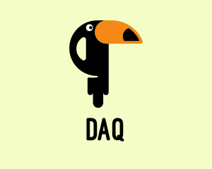 Perched Cartoon Toucan  Logo