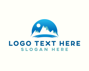 Trek - Peak Mountain Nature logo design