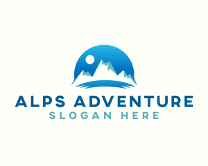 Alps - Peak Mountain Nature logo design