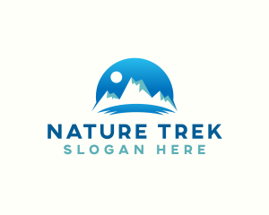 Hike - Peak Mountain Nature logo design
