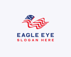 American Eagle Flag logo design