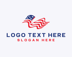 American Eagle Flag Logo