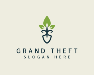 Garden - Leaf Shovel Garden logo design
