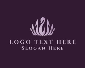 Elegant Swan Hotel logo design