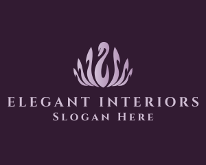 Elegant Swan Hotel logo design