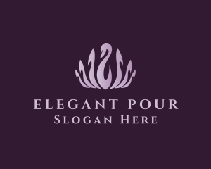 Elegant Swan Hotel logo design