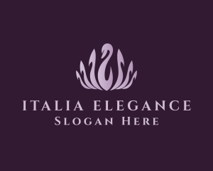 Elegant Swan Hotel logo design