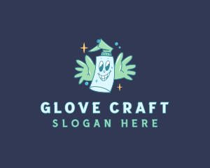 Gloves - Clean Spray Sanitation logo design