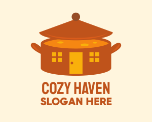 Home Cooking Soup Pot logo design