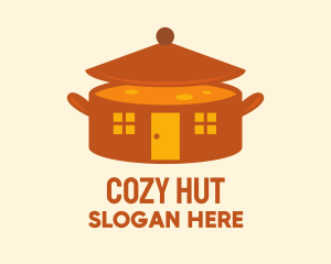 Hut - Home Cooking Soup Pot logo design