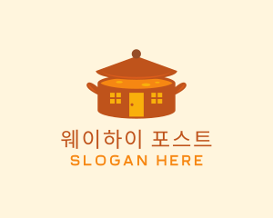 Home Cooking Soup Pot logo design