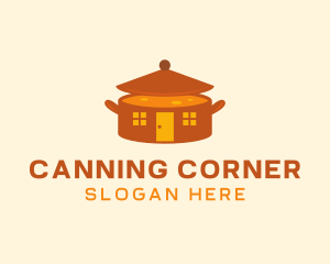 Home Cooking Soup Pot logo design