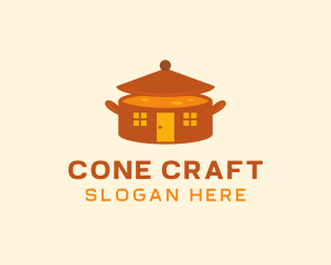 Home Cooking Soup Pot logo design