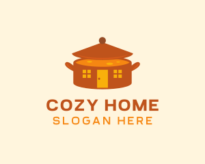 Home Cooking Soup Pot logo design