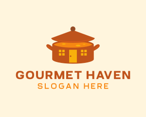 Home Cooking Soup Pot logo design