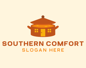 Home Cooking Soup Pot logo design