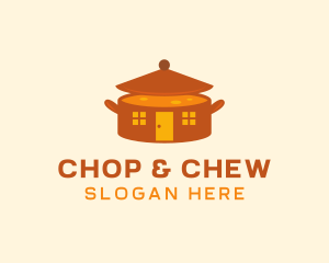 Home Cooking Soup Pot logo design