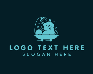 Veterinarian - Puppy Shower Pet Grooming logo design