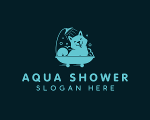 Shower - Puppy Shower Pet Grooming logo design