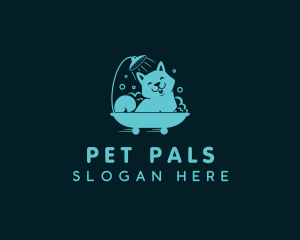 Puppy Shower Pet Grooming logo design