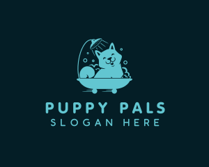 Puppy Shower Pet Grooming logo design