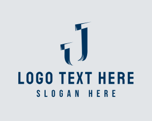 Negative Space - Modern Agency Initial Letter J logo design