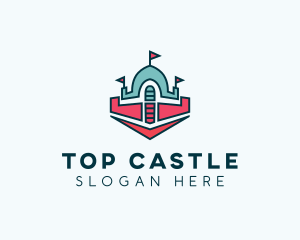 Inflatable Castle Playground  logo design