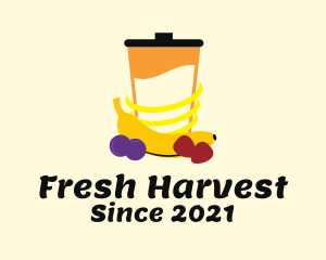 Fresh - Fresh Fruit Blender logo design