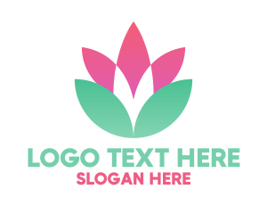 Stylist - Symmetrical Flower Badge logo design