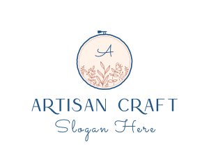 Handicraft - Floral Embroidery Handicraft logo design