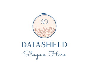 Tailoring - Floral Embroidery Handicraft logo design