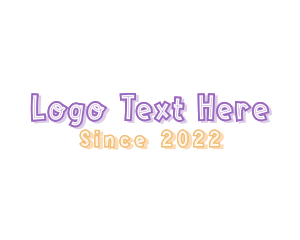 School - Children Playful Wordmark logo design