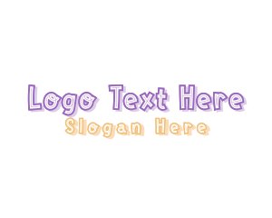 Children Playful Wordmark Logo