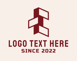 Concrete - Property Construction Brick logo design