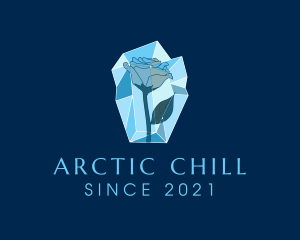 Frozen - Frozen Ice Rose logo design