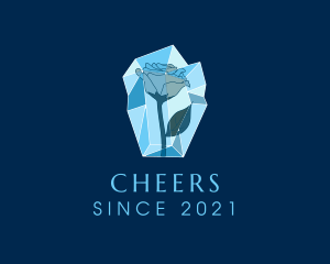 Frozen - Frozen Ice Rose logo design