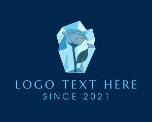 Crystal - Frozen Ice Rose logo design