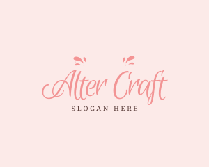 Cursive Feminine Brand logo design